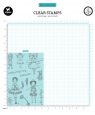 ABM Fancy Girls Clear Stamp
