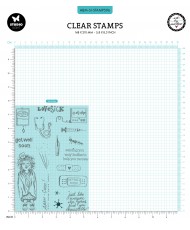 ABM  Clear Stamp  Aaah Choo! 17Pc