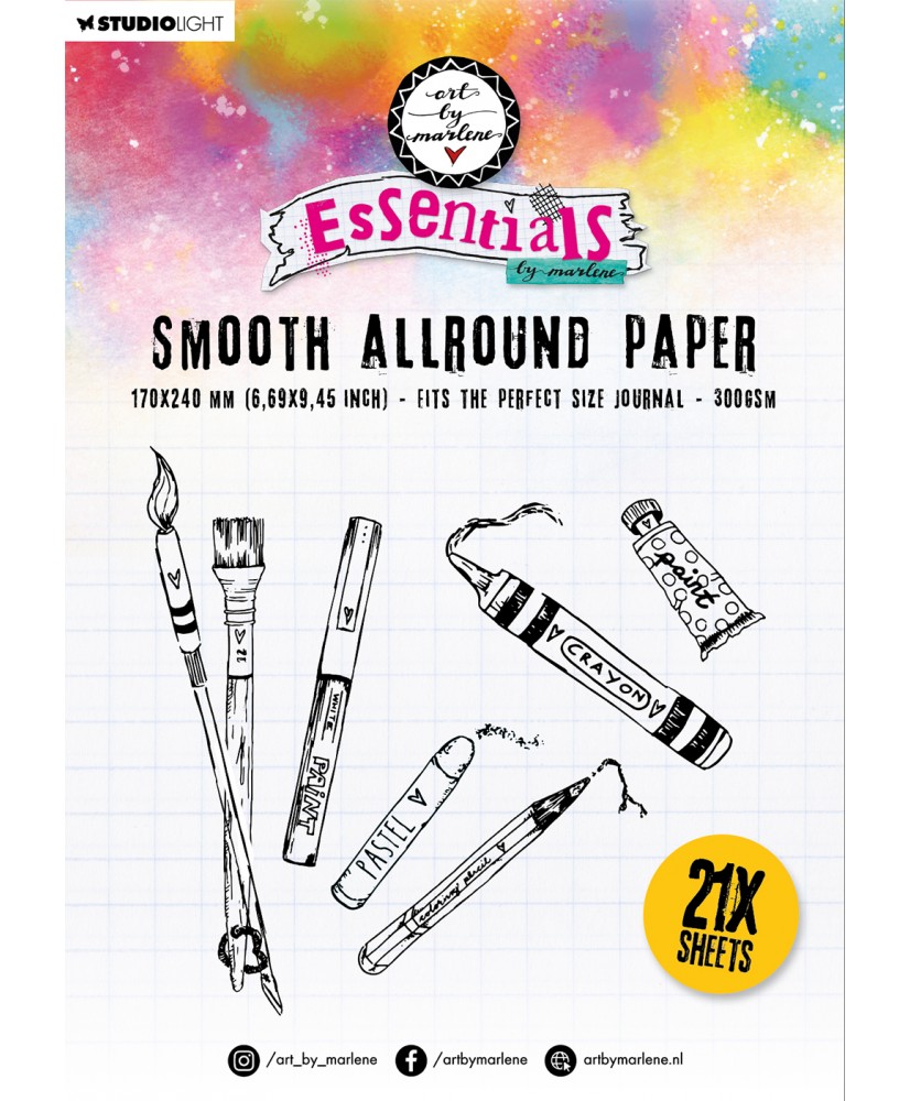 ABM  Paper Pad  Allround Paper 17x24cm 21Sh