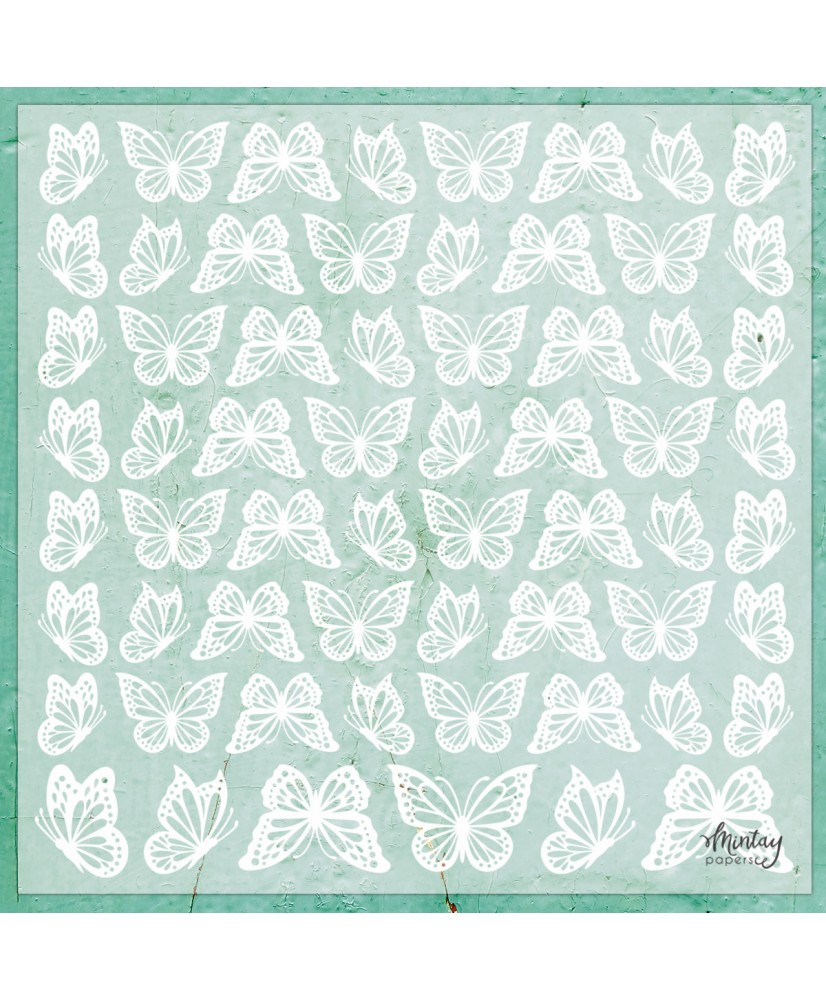 12 x 12 Decorative Vellum - Butterflies