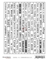 Quotes  Cardboard Die-Cuts...