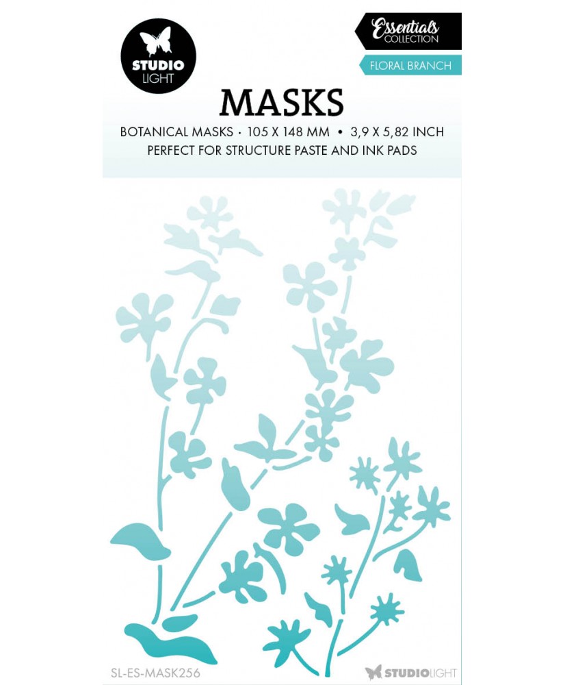 SL Mask Floral branch Essentials 105x148x1mm 1 PC nr.256