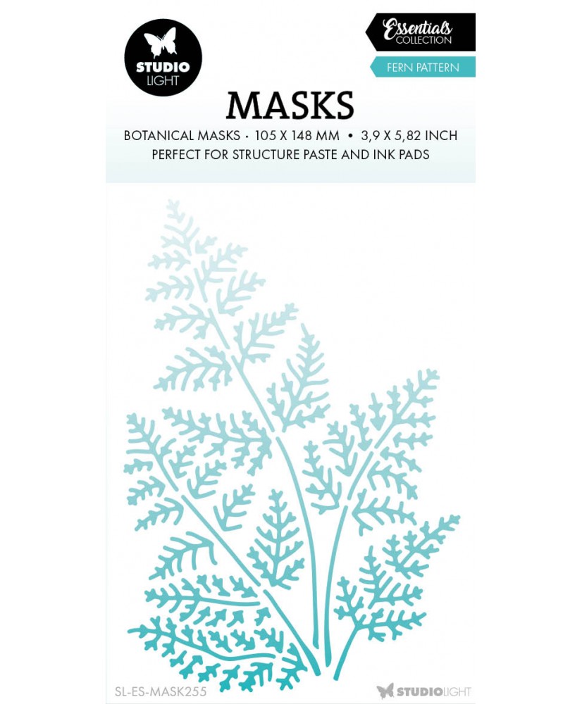 SL Mask Fern pattern Essentials 105x148x1mm 1 PC nr.255