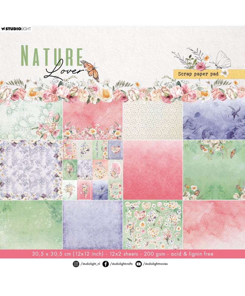 SL Designer Paper Pad  Nature Lover 304,8x304,8x9mm 36 SH nr.130