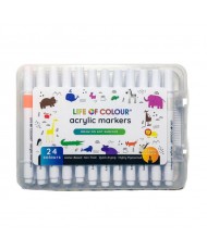 Acrylic Markers 24pcs Colour Set