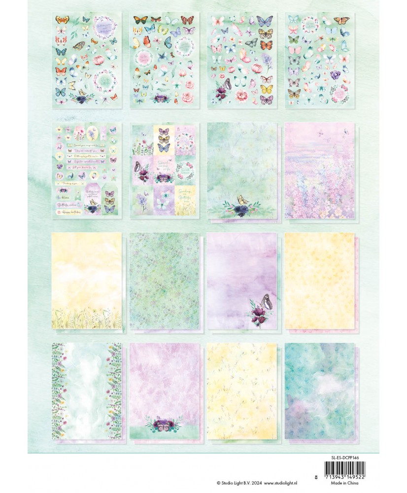 SL Die-cut Paper Pad Beautiful butterfly