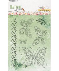 SL Clear Stamps Butterfly swirls Nature Lover