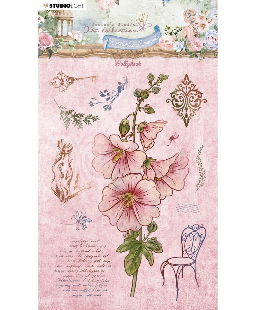 JMA Clear Stamp Hollyhock Romantic Moments