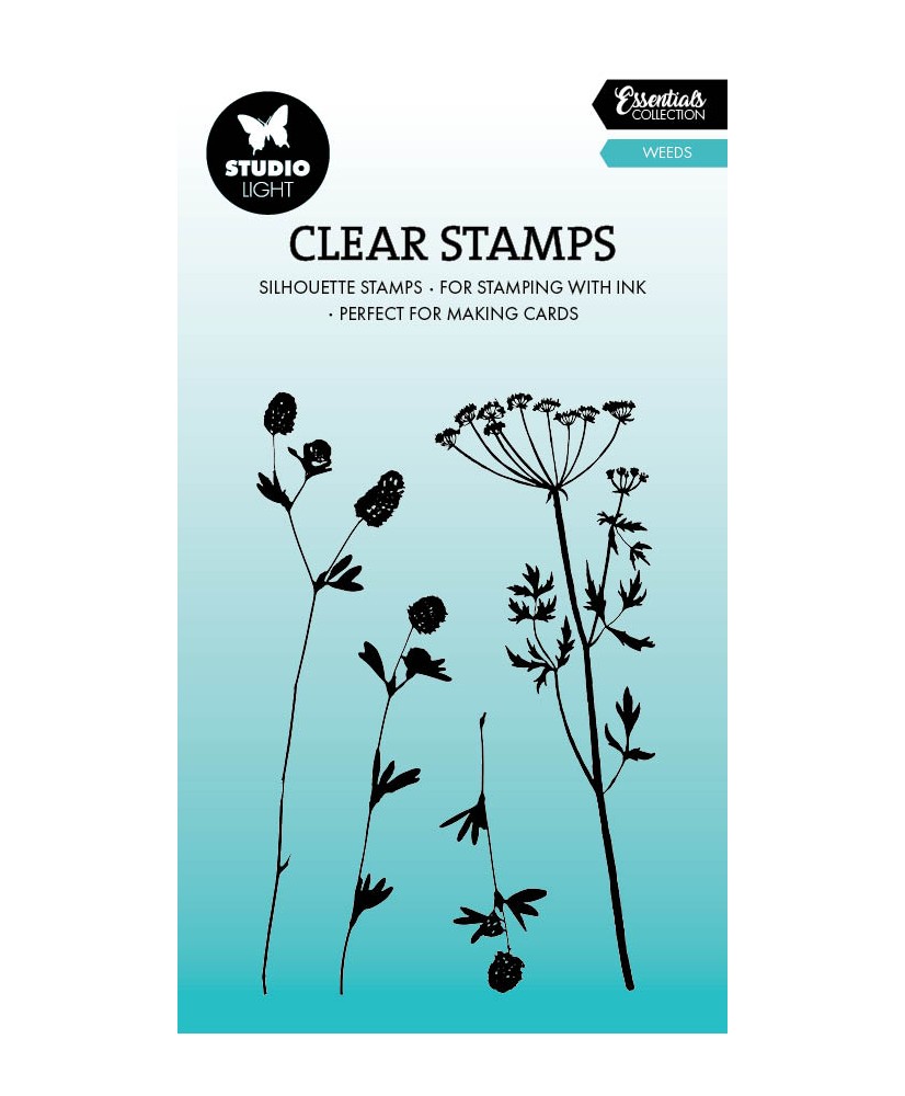 CNSL Clear Stamp Weeds Essentials 62x93x3mm 4