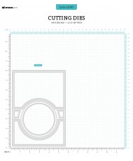 CNSL Cutting Die Circle folding card shape