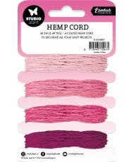 Hemp Cord Shades of Pink