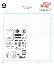 JMA Clear Stamp ATC embellishments Victorian
