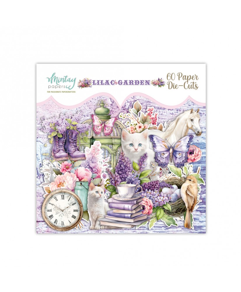 Paper Die-Cuts - Lilac Garden, 60pcs